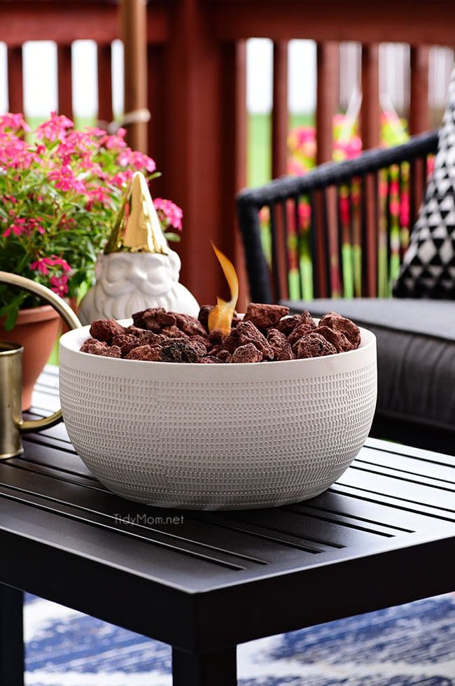 DIY tabletop fore bowls