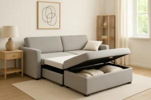 Space saving ottoman sofa