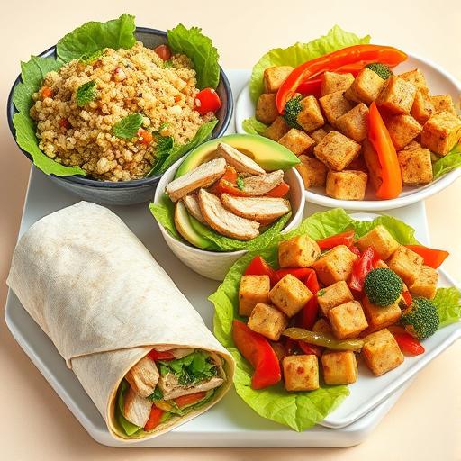 Meal planning calendar and meal prep containers