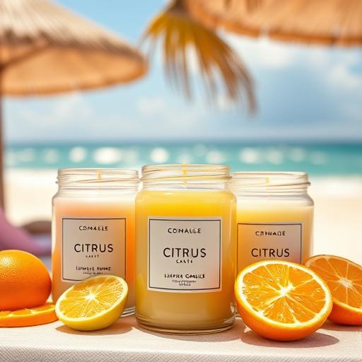 Cozy spiced scented candles in pumpkin holders