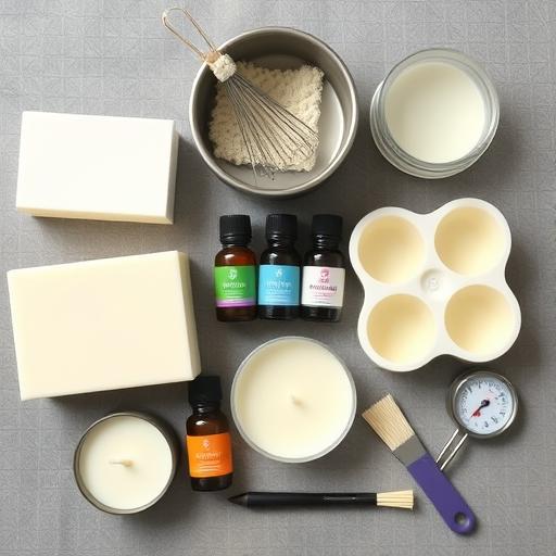 Essential supplies for DIY scented candles