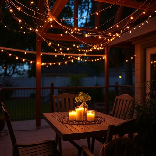 Outdoor citronella candles