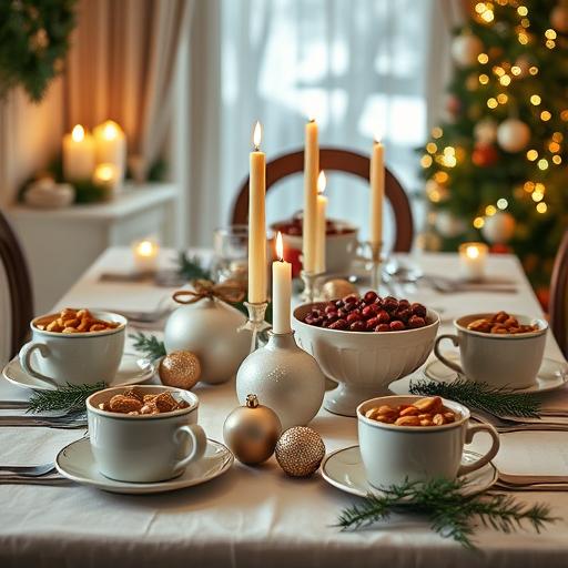 Cozy holiday lighting setup