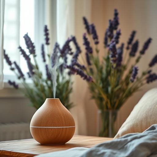 A serene room with soft lighting