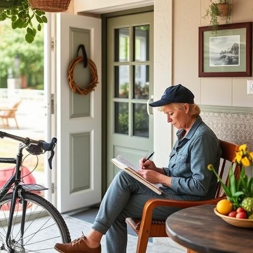 Serene visual of slow travel