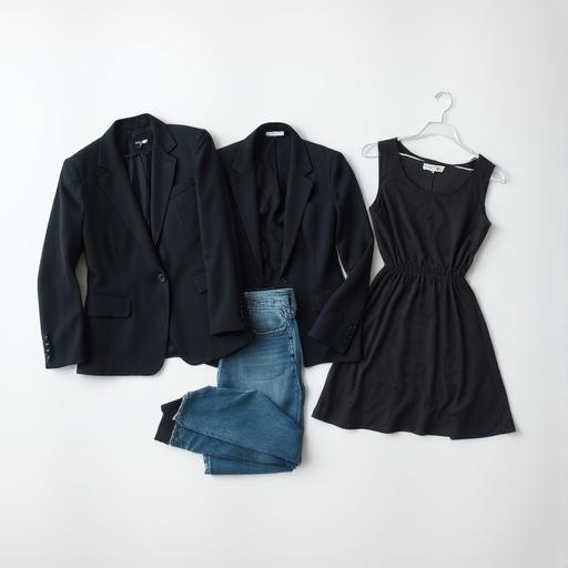 An array of sleek travel essentials for minimalist packing