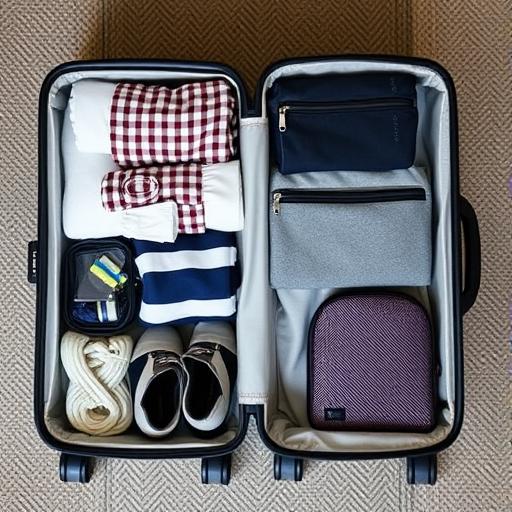 An organized carry-on bag beautifully packed