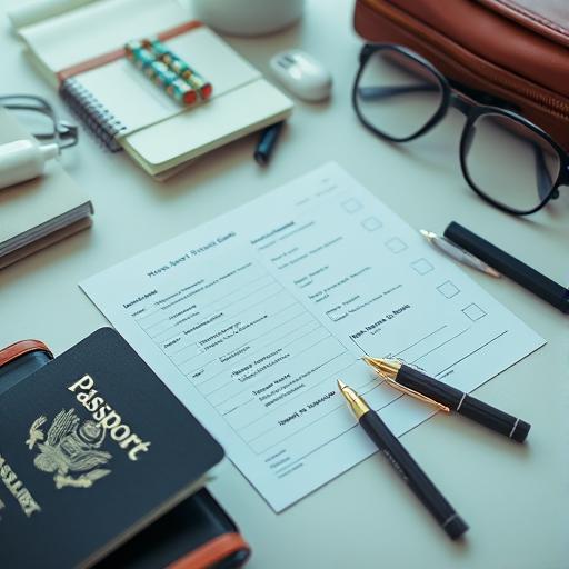 A traveler relaxing with headphones on