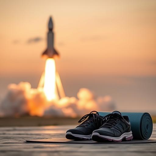 An image of a rocket.launching depicting pursuing ambitious goals.