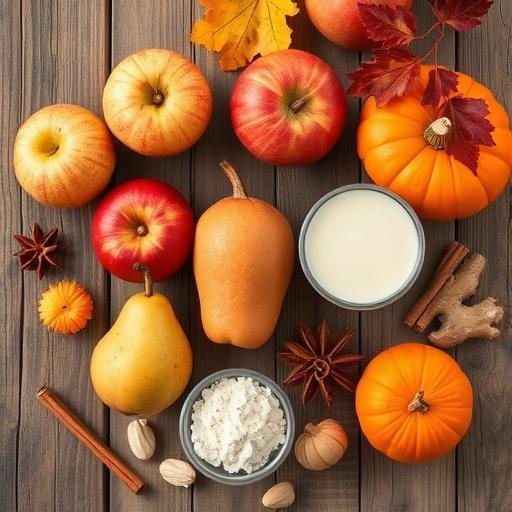 Essential ingredients for fall smoothies