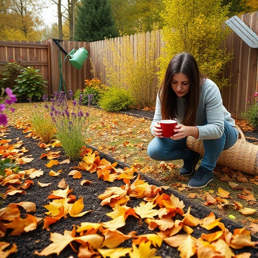 Garden scene for fall reset