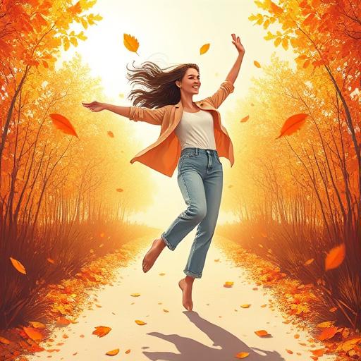 Vibrant illustration for balance