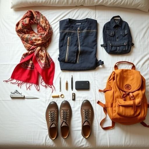 An array of multi-functional travel items