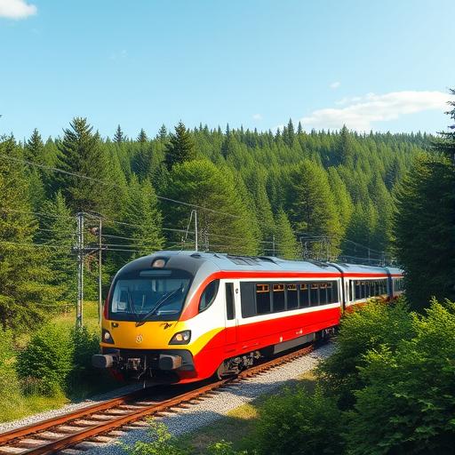 Eco-friendly train travel