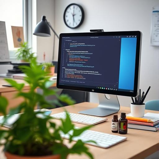 Office desk for productivity