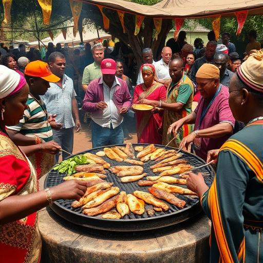 Outdoor scene at La Mercè Festival