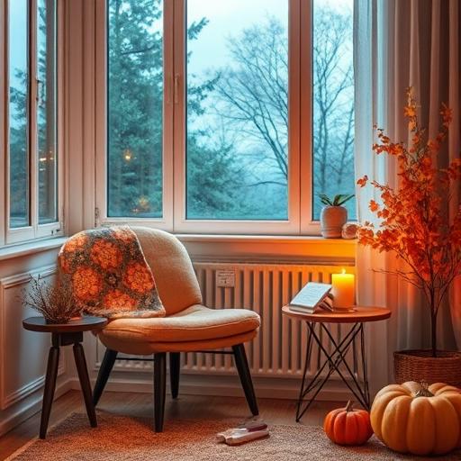 Person with Journal and Tea by Window