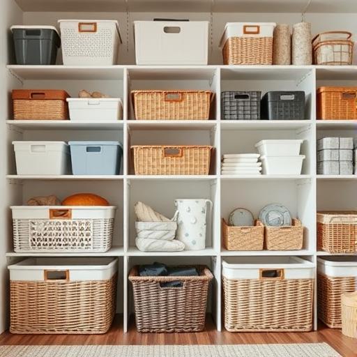 Neat and organized interior scene