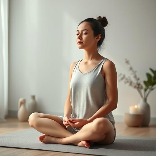 A serene scene perfect for gentle back stretches.