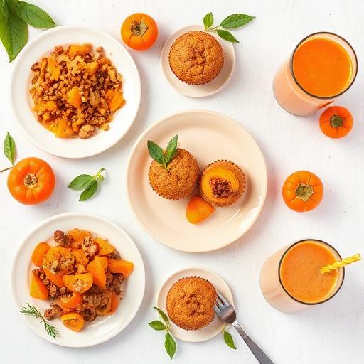 Creative persimmon recipes layout