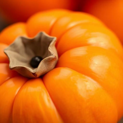 Close-up of a persimmon