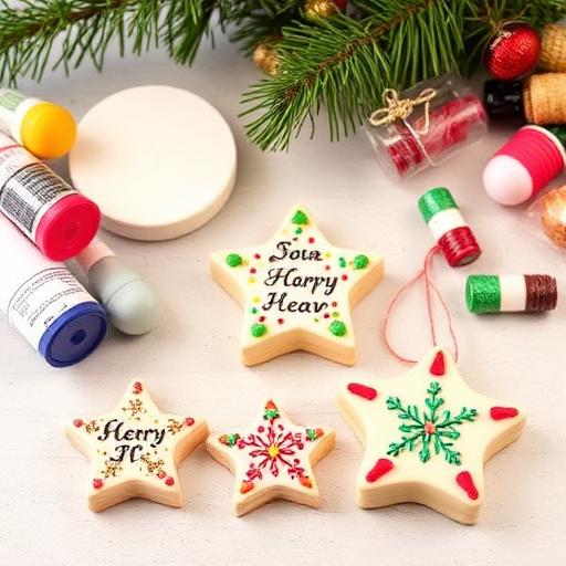Decorated salt dough ornaments