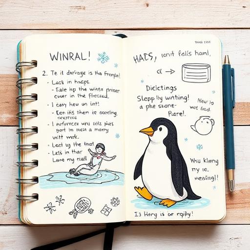 Humorous journaling illustration