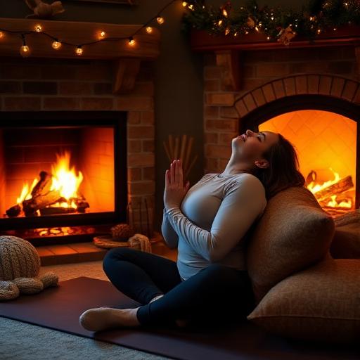 A person relaxed in seated forward bend pose