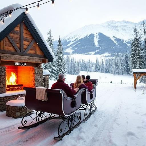 A cozy spa retreat in Whistler during winter.