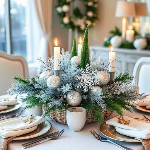 A stunning table display with personalized gift wrapping ideas.