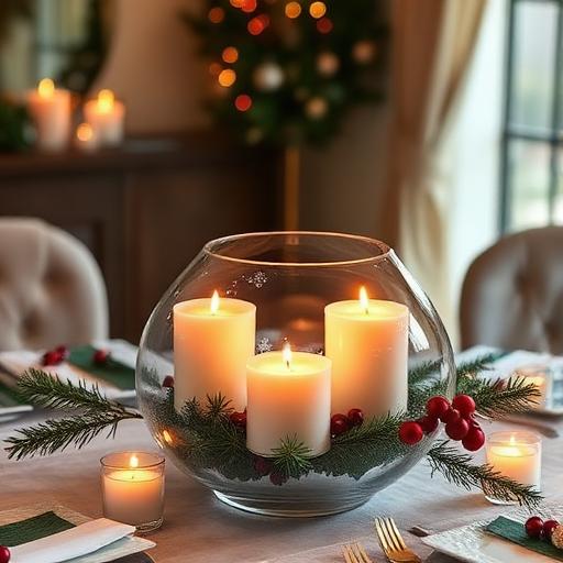 Enchanting Winter-Themed Table Centerpiece