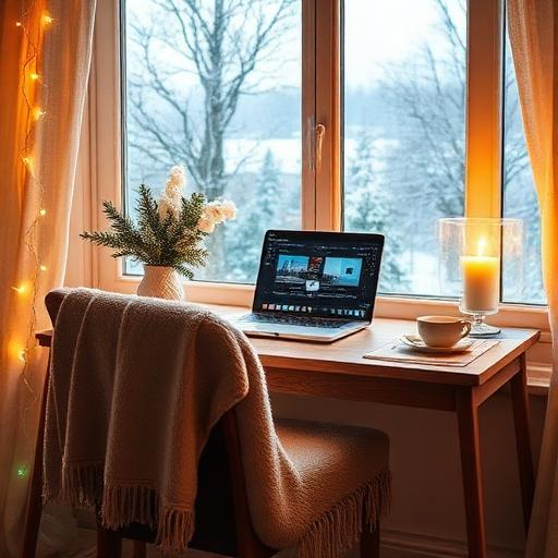 Warm Winter Workspace