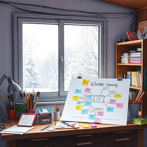 Inspired Winter Work Scene