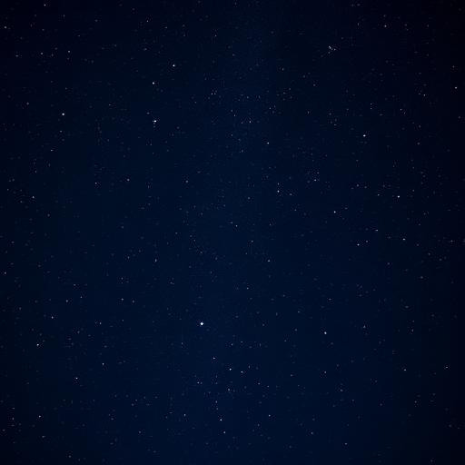 Clear November night sky with stars