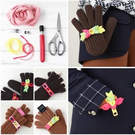 Illustrate the use of mitten stretchers or magnetic clips for added convenience.