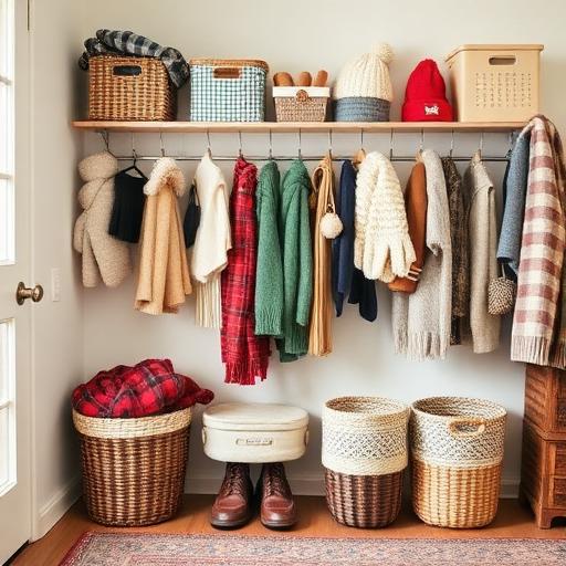 Present an organized and colorful DIY mitten clip setup.