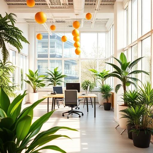 Modern office with citrus aroma