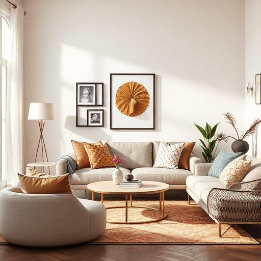 A stylish and personalized space reflecting the soft living principles.