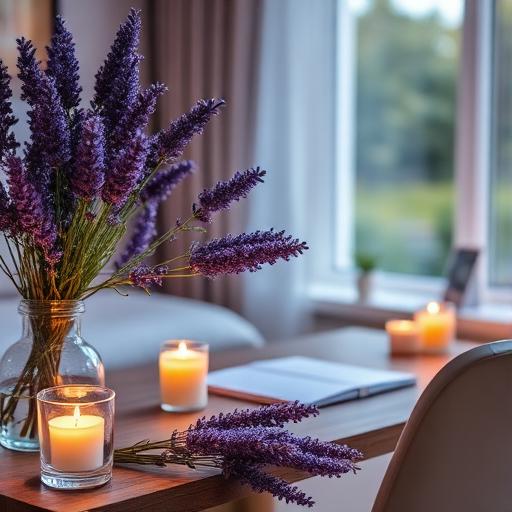 Tranquil home with lavender aroma