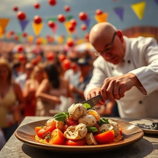Eco-friendly culinary experience overlooking breathtaking natural landscapes