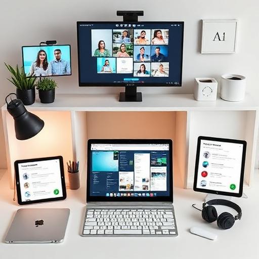 Display of virtual meeting tools